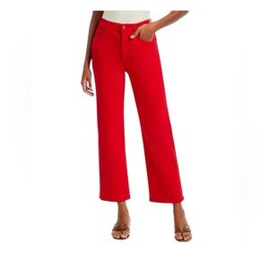 Mother The Rambler Ankle Red High-Waisted Denim Jeans | 26